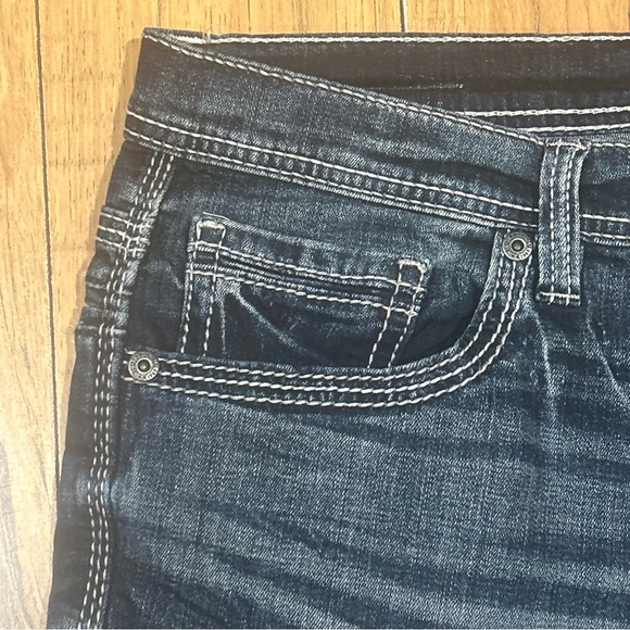 BKE Tyler Relaxed Fit Stretch Jean's in Nick 40X34 dark wash - Picture 9 of 12